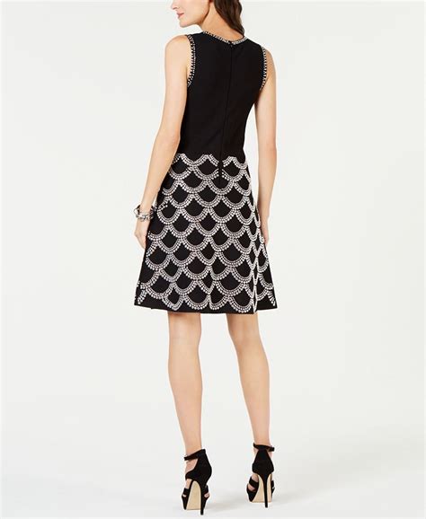 Michael Michael Kors Embellished Fit and Flare Dress